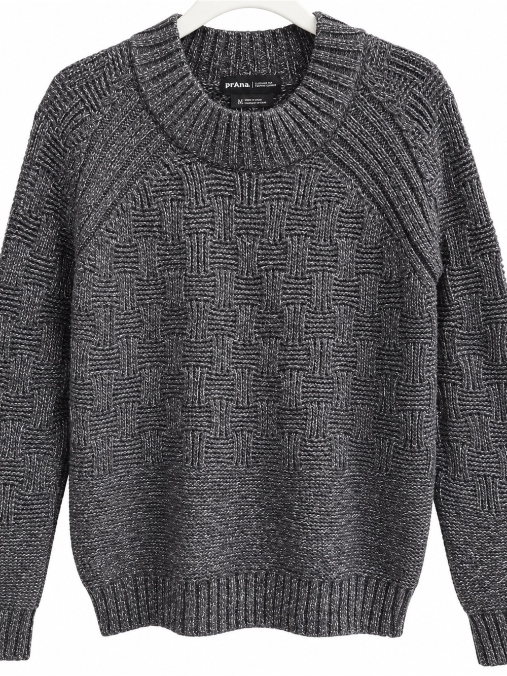 Prana women sky meadows Textured Crewneck Sweater